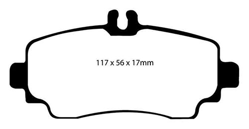 EBC Green Stuff Brake Pads - Front for Mercedes A-Class