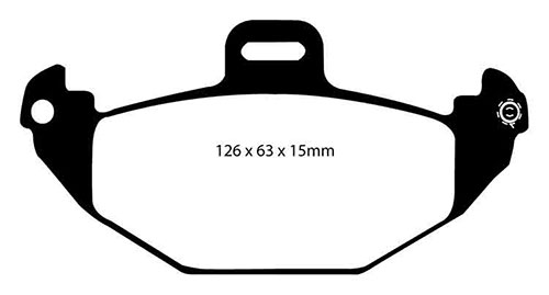 EBC Green Stuff Brake Pads - Rear for Renault Laguna