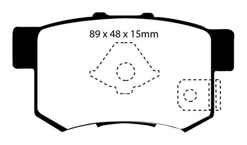 EBC Green Stuff Brake Pads - Rear for Honda Accord