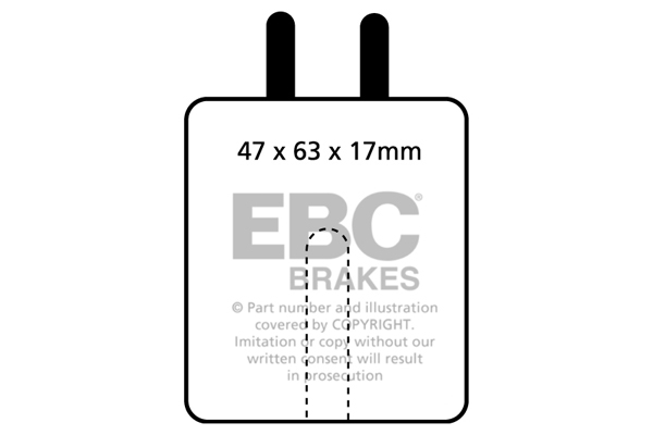 EBC Green Stuff Brake Pads - Rear for Jaguar E-Type