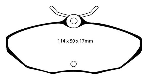 EBC Green Stuff Brake Pads - Rear for Jaguar S-Type