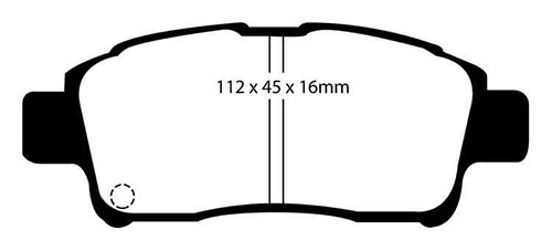 EBC Green Stuff Brake Pads - Front for Toyota Yaris