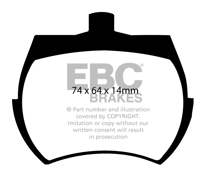 EBC Green Stuff Brake Pads - Front for Triumph TR