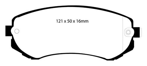 EBC Green Stuff Brake Pads - Front for Nissan 180SX