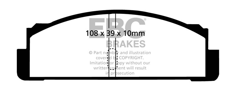 EBC Green Stuff Brake Pads - Rear for Fiat X1/9