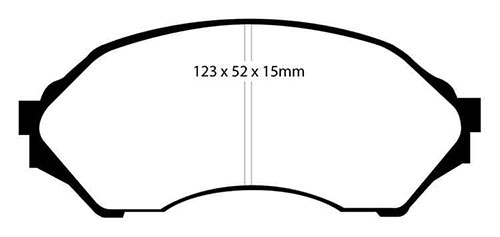 EBC Green Stuff Brake Pads - Front for Mazda 323