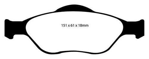 EBC Green Stuff Brake Pads - Front for Mazda 2