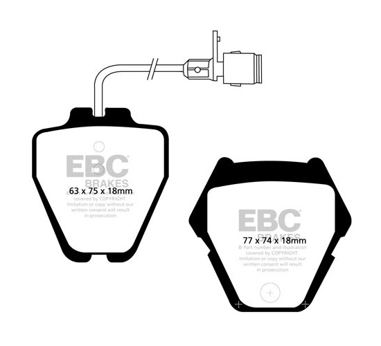 EBC Green Stuff Brake Pads - Front for Audi A8 (4D)