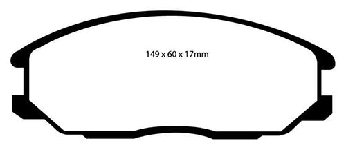 EBC Green Stuff Brake Pads - Front for Hyundai Santa Fe