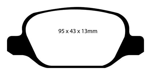 EBC Green Stuff Brake Pads - Rear for Fiat Punto