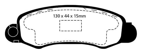 EBC Green Stuff Brake Pads - Front for Suzuki Swift