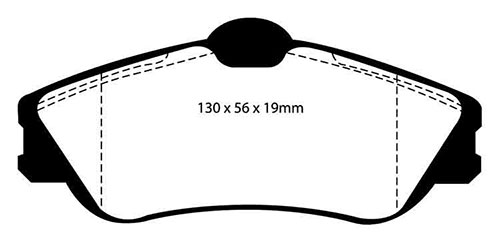 EBC Green Stuff Brake Pads - Front for Citroen Xsara Picasso