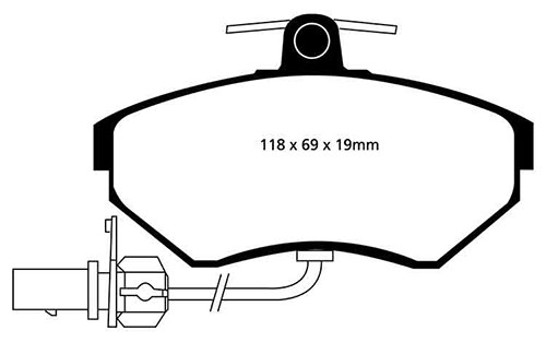 EBC Green Stuff Brake Pads - Front for Seat Exeo