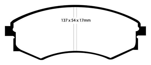 EBC Green Stuff Brake Pads - Front for Kia Magentis