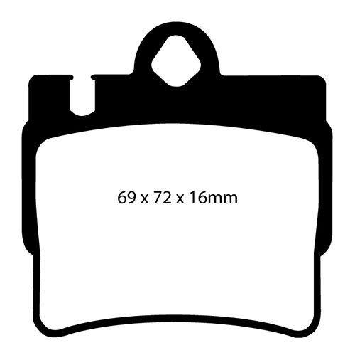 EBC Green Stuff Brake Pads - Rear for Mercedes CL-Class