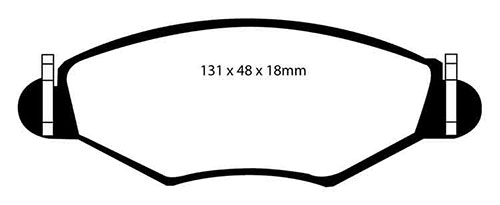 EBC Green Stuff Brake Pads - Front for Peugeot 306