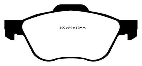 EBC Green Stuff Brake Pads - Front for Nissan Primera