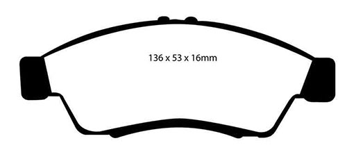 EBC Green Stuff Brake Pads - Front for Suzuki Liana