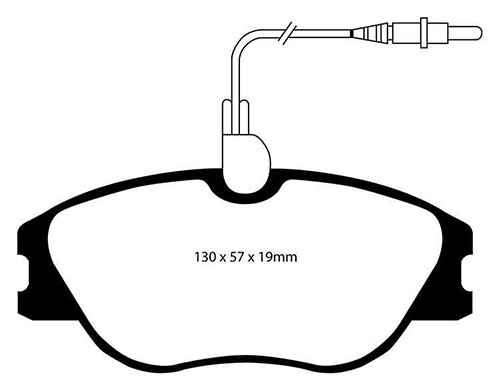 EBC Green Stuff Brake Pads - Front for Peugeot 607