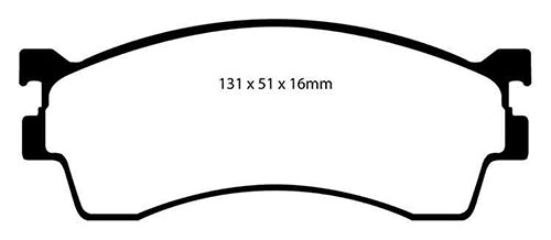 EBC Green Stuff Brake Pads - Front for Mazda Premacy