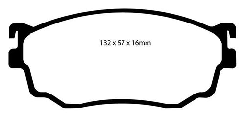 EBC Green Stuff Brake Pads - Front for Mazda Premacy