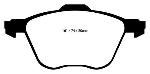 EBC Green Stuff Brake Pads - Front for Seat Alhambra