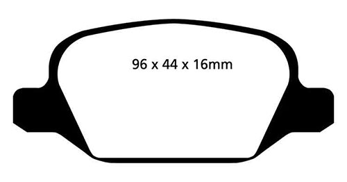 EBC Green Stuff Brake Pads - Rear for Alfa Romeo 156