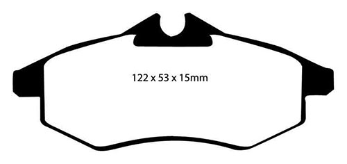 EBC Green Stuff Brake Pads - Front for Citroen C2