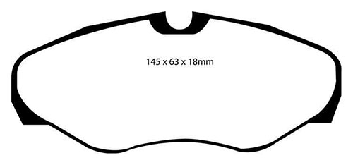 EBC Green Stuff Brake Pads - Front for Renault Espace