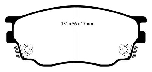 EBC Green Stuff Brake Pads - Front for Mazda 6