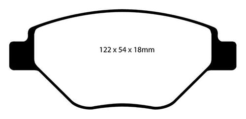 EBC Green Stuff Brake Pads - Front for Renault Megane II
