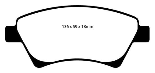 EBC Green Stuff Brake Pads - Front for Renault Megane II