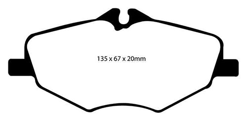 EBC Green Stuff Brake Pads - Front for Mercedes E-Class