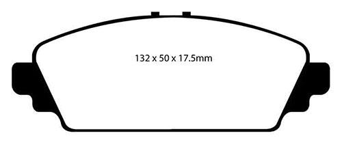 EBC Green Stuff Brake Pads - Front for Honda Civic Mk 7