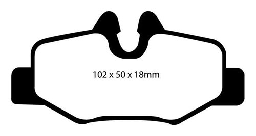 EBC Green Stuff Brake Pads - Rear for Mercedes V-Class