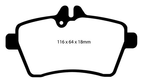 EBC Green Stuff Brake Pads - Front for Mercedes B-Class