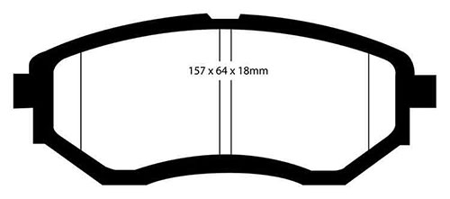 EBC Green Stuff Brake Pads - Front for Subaru Tribeca