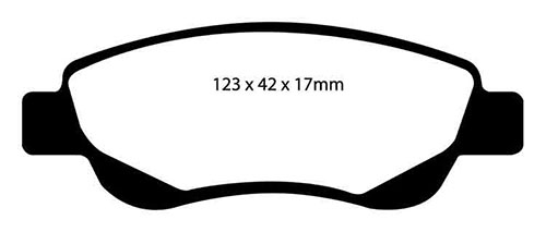 EBC Green Stuff Brake Pads - Front for Toyota Aygo