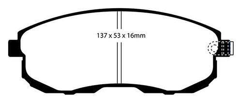 EBC Green Stuff Brake Pads - Front for Nissan Juke