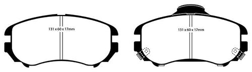 EBC Green Stuff Brake Pads - Front for Hyundai Tucson