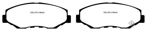 EBC Green Stuff Brake Pads - Front for Honda HR-V