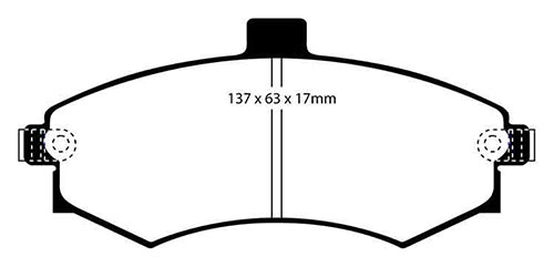 EBC Green Stuff Brake Pads - Front for Hyundai Elantra
