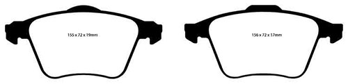 EBC Green Stuff Brake Pads - Front for Volvo XC90