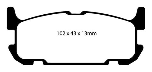 EBC Green Stuff Brake Pads - Rear for Mazda MX-5