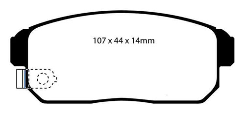 EBC Green Stuff Brake Pads - Rear for Suzuki Ignis