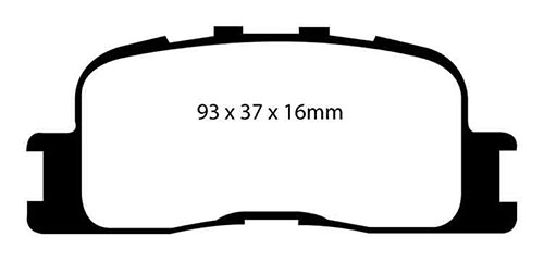 EBC Green Stuff Brake Pads - Rear for Toyota Camry