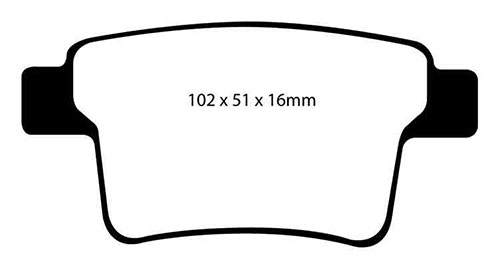 EBC Green Stuff Brake Pads - Rear for Ford Mondeo Mk 2