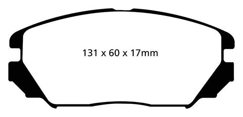 EBC Green Stuff Brake Pads - Front for Hyundai Tucson