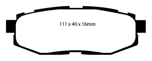 EBC Green Stuff Brake Pads - Rear for Subaru Tribeca