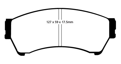 EBC Green Stuff Brake Pads - Front for Mazda 6